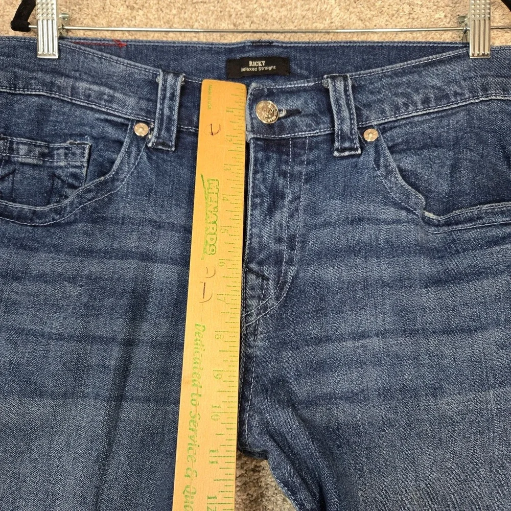 True Religion‎ Jeans Mens 34x34 (fit 36x33) Blue Denim Ricky Relaxed Straight
